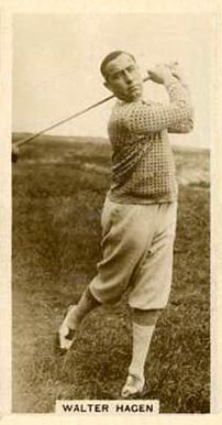 1928 J. Milhoff & Co. Walter Hagen #2 Golf Card