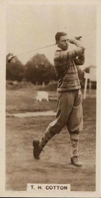 1928 J. Milhoff & Co. T.H. Cotton #21 Golf Card