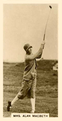 1928 J. Milhoff & Co. Mrs. Alan MacBeth #22 Golf Card