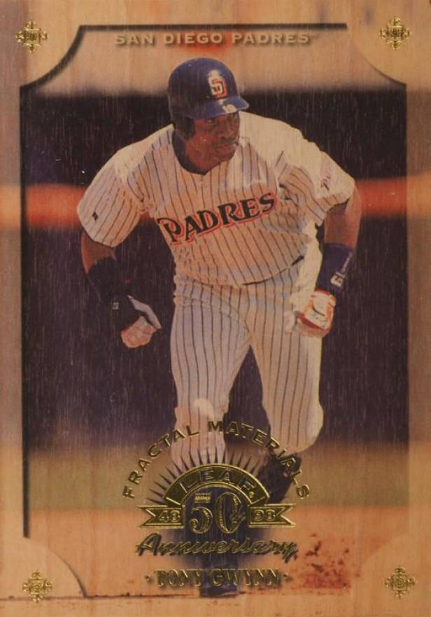 1998 Leaf Fractal Materials Tony Gwynn #11 Baseball Card