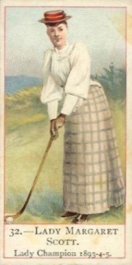 1900 Cope Bros & Co. Cope's Golfers Lady Margaret Scott #32 Golf Card