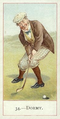 1900 Cope Bros & Co. Cope's Golfers Dormy #34 Golf Card