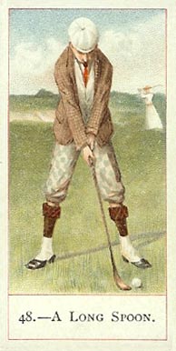 1900 Cope Bros & Co. Cope's Golfers A Long Spoon #48 Golf Card