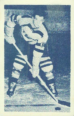 1952 Juniors Blue Tint Don Cherry #100 Hockey Card