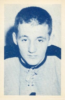 1952 Juniors Blue Tint Marven Edwards #17 Hockey Card