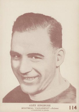 1940 O-Pee-Chee Alex Singbush #114 Hockey Card