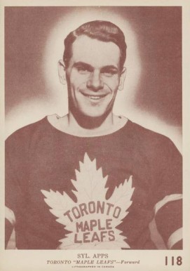 1940 O-Pee-Chee Syl Apps #118 Hockey Card