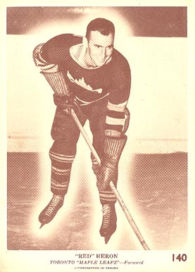 1940 O-Pee-Chee "Red" Heron #140 Hockey Card