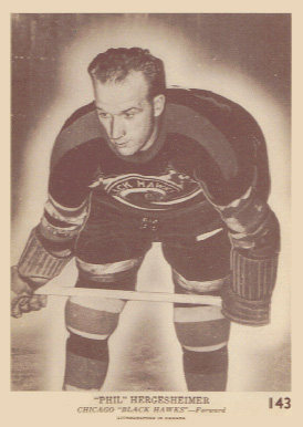 1940 O-Pee-Chee "Phil" Hergesheimer #143 Hockey Card
