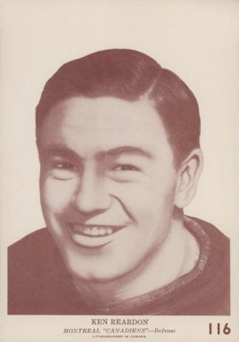 1940 O-Pee-Chee Ken Reardon #116 Hockey Card