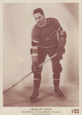 1940 O-Pee-Chee Charlie Sands #102 Hockey Card