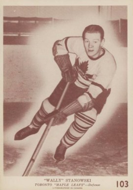 1940 O-Pee-Chee Wally Stanowski #103 Hockey Card