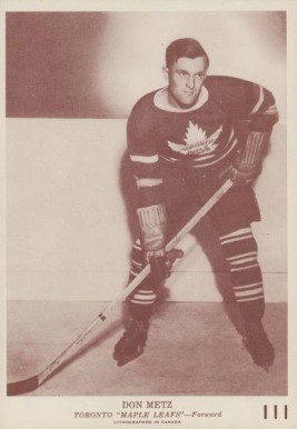 1940 O-Pee-Chee Don Metz #111 Hockey Card