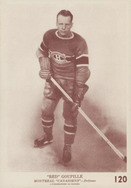 1940 O-Pee-Chee Red Goupille #120 Hockey Card