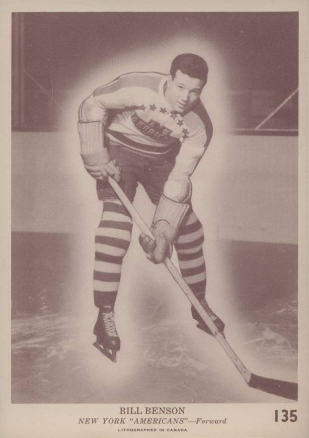 1940 O-Pee-Chee Bill Benson #135 Hockey Card