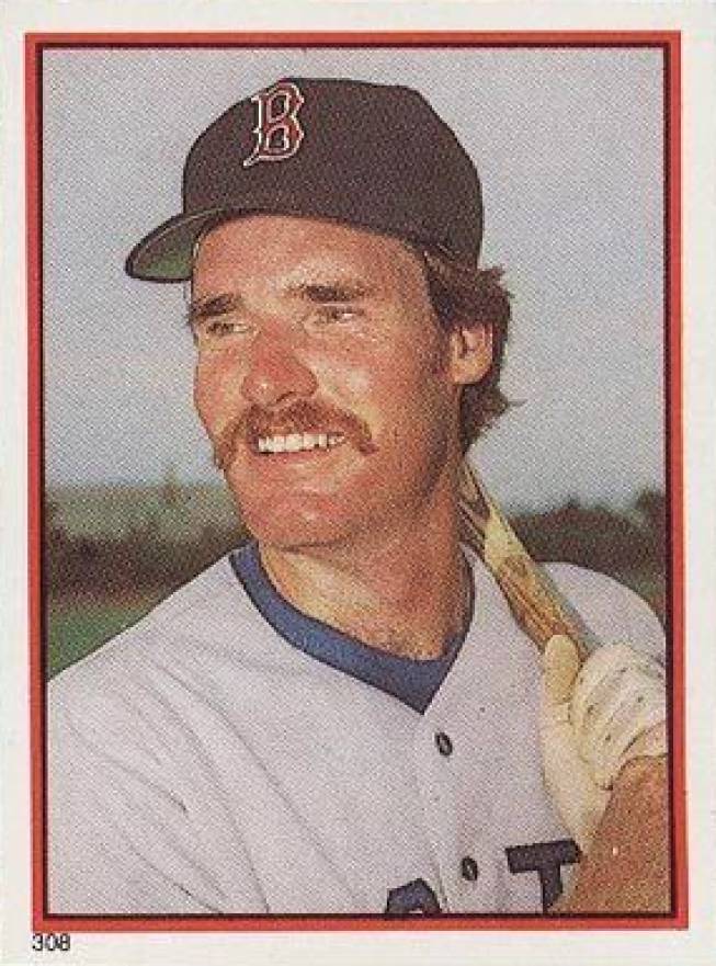 1983 O-Pee-Chee Stickers Wade Boggs #308 Baseball Card