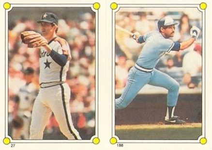 1987 Topps Stickers Damaso Garcia/Nolan Ryan # Baseball Card
