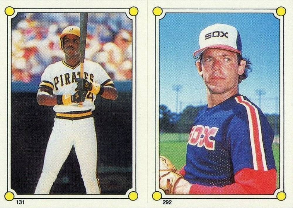 1987 Topps Stickers Barry Bonds-131/Neil Allen-292 # Baseball Card