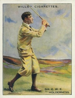 1930 W.D. & H.O. Wills Famous Golfers Sir Holderness #12 Golf Card
