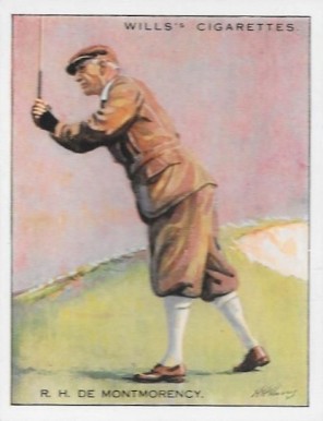 1930 W.D. & H.O. Wills Famous Golfers R.H. De Montmorency #16 Golf Card