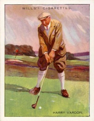 1930 W.D. & H.O. Wills Famous Golfers Harry Vardon #22 Golf Card