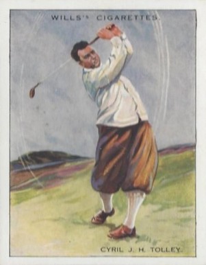 1930 W.D. & H.O. Wills Famous Golfers Cyril Tolley #21 Golf Card