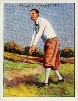 1930 W.D. & H.O. Wills Famous Golfers Roger Wethered #24 Golf Card