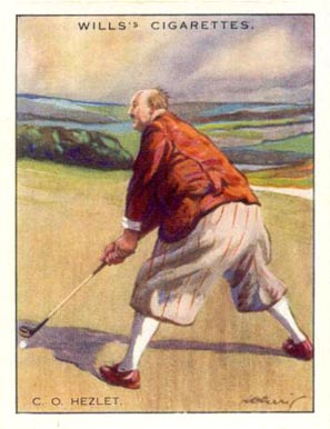 1930 W.D. & H.O. Wills Famous Golfers C.O. Hezlet #11 Golf Card