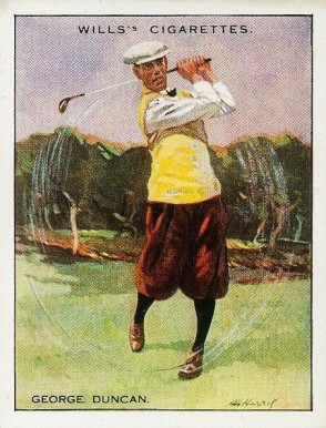 1930 W.D. & H.O. Wills Famous Golfers George Duncan #4 Golf Card