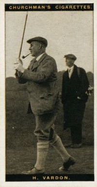1927 WA & AC Churchman's Famous Golfers-Small Harry Vardon #47 Golf Card