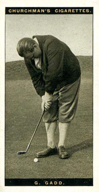 1927 WA & AC Churchman's Famous Golfers-Small G. Gadd #12 Golf Card