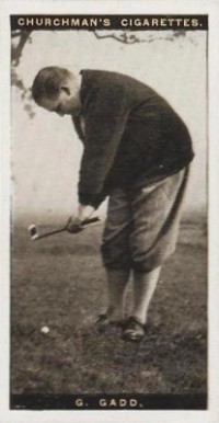 1927 WA & AC Churchman's Famous Golfers-Small G. Gadd #11 Golf Card