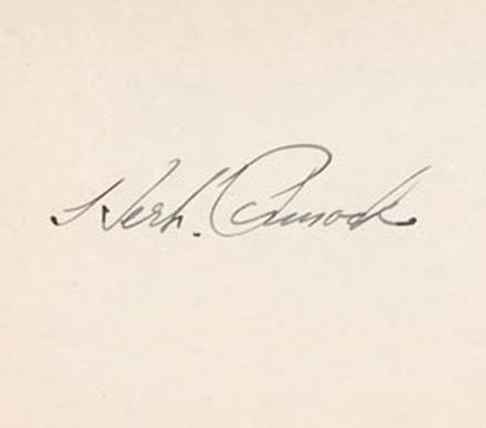 1999 HOF Autograph Index, Postcards, Album, Photo, etc Herb Pennock #193 Baseball Card