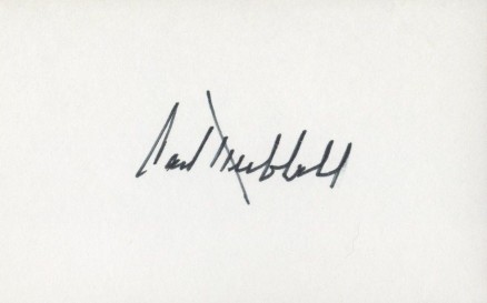 1999 HOF Autograph Index, Postcards, Album, Photo, etc Carl Hubbell # Baseball Card