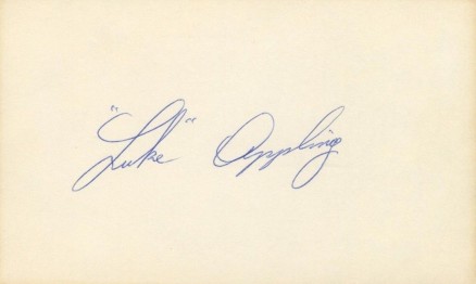 1999 HOF Autograph Index, Postcards, Album, Photo, etc Luke Appling # Baseball Card