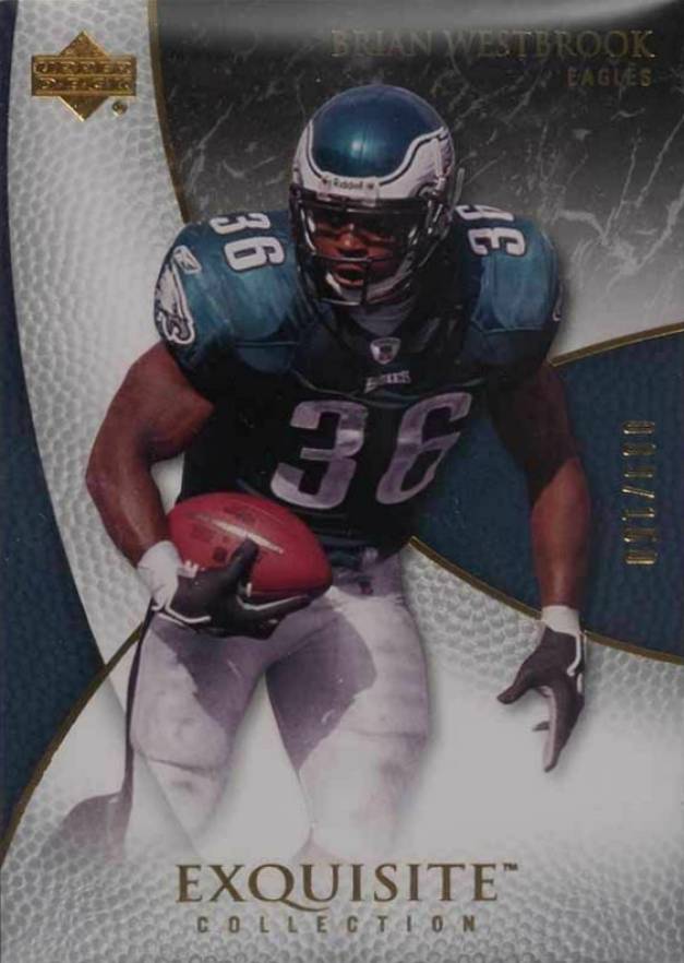 2007 Upper Deck Exquisite Collection Brian Westbrook #47 Football Card