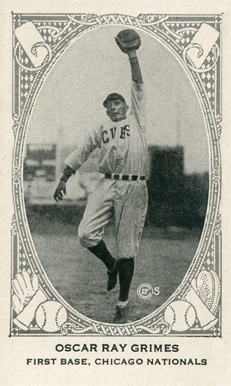 1922 Neilson's Chocolate Type 2 Oscar Ray Grimes # Baseball Card