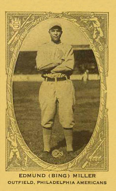 1922 Neilson's Chocolate Type 2 Edmund (Bing)Miller # Baseball Card