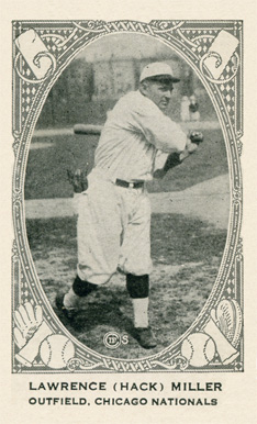 1922 Neilson's Chocolate Type 2 Lawrence (Hack) Miller # Baseball Card
