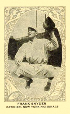 1922 Neilson's Chocolate Type 2 Frank Snyder # Baseball Card