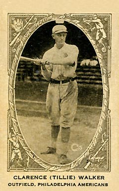 1922 Neilson's Chocolate Type 2 Clarence (Tillie) Walker # Baseball Card