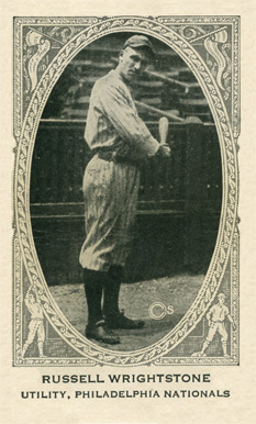 1922 Neilson's Chocolate Type 2 Russell Wrightstone # Baseball Card
