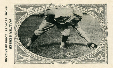 1922 Neilson's Chocolate Type 2 Walter Gerber # Baseball Card