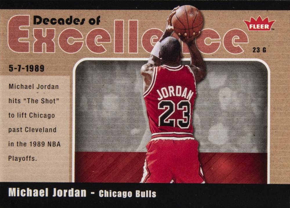 2007 Fleer Decades of Excellence  Michael Jordan #3 Basketball Card