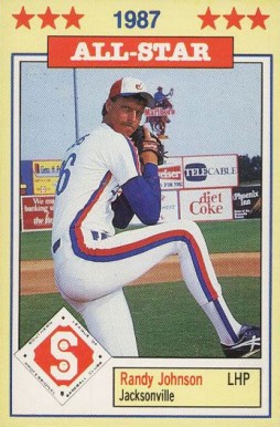 1987 Donn Jennings Southern League All-Stars Randy Johnson #16 Baseball Card