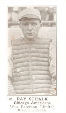 1923 William Paterson Ray Schalk #16 Baseball Card