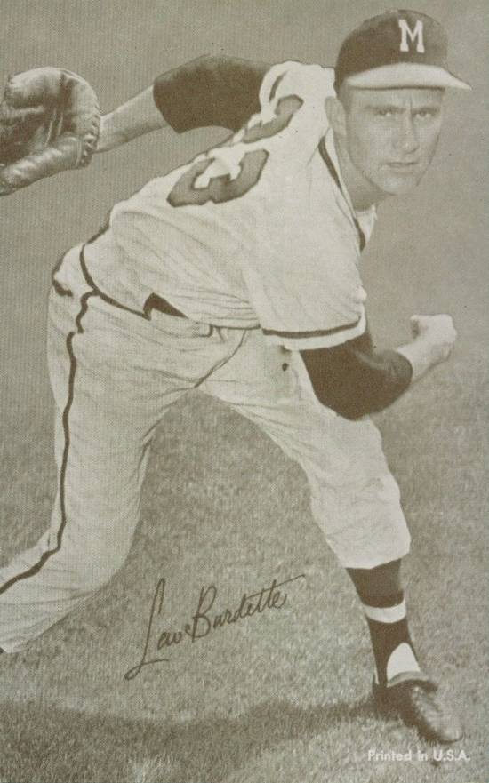 1963 Exhibits Lew Burdette # Baseball Card