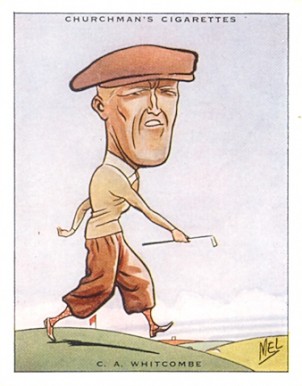 1931 WA & AC Churchman Prominent Golfers C.A. Whitcombe #12 Golf Card