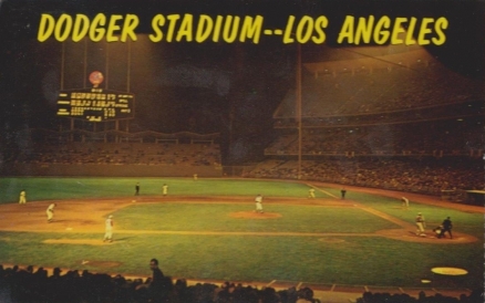 1962 L.A. Dodgers Postcards (1962-65) Dodger Stadium #53767 Baseball Card