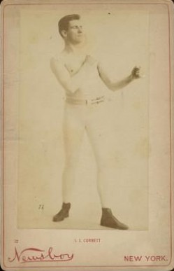 1895 Newsboy Cabinet J.J. Corbett # Other Sports Card